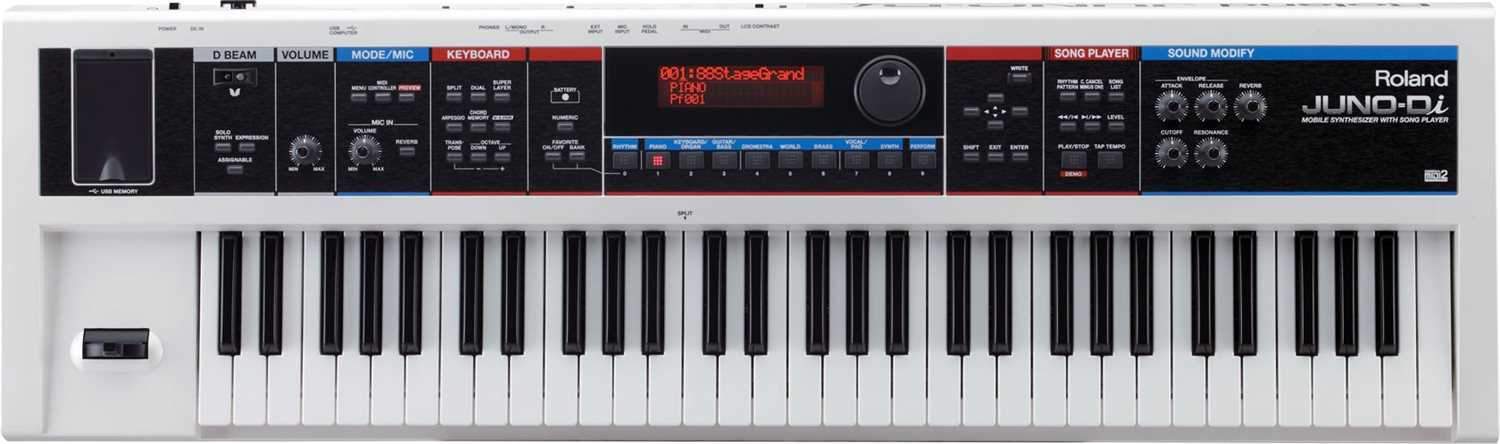 Roland Juno DI 61-Key Mobile Synthesizer White | PSSL ProSound and