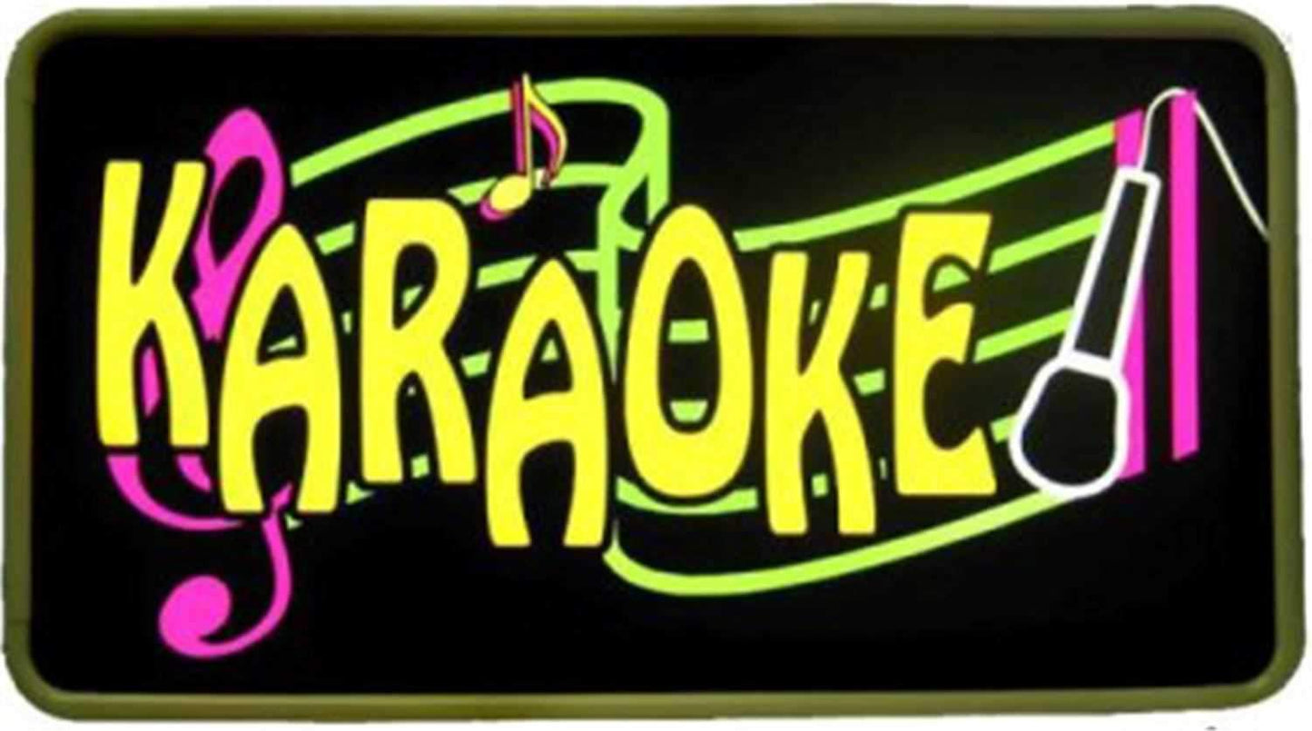 Tecart KARAOKE 13 X 24 Lighted Sign - PSSL ProSound and Stage Lighting
