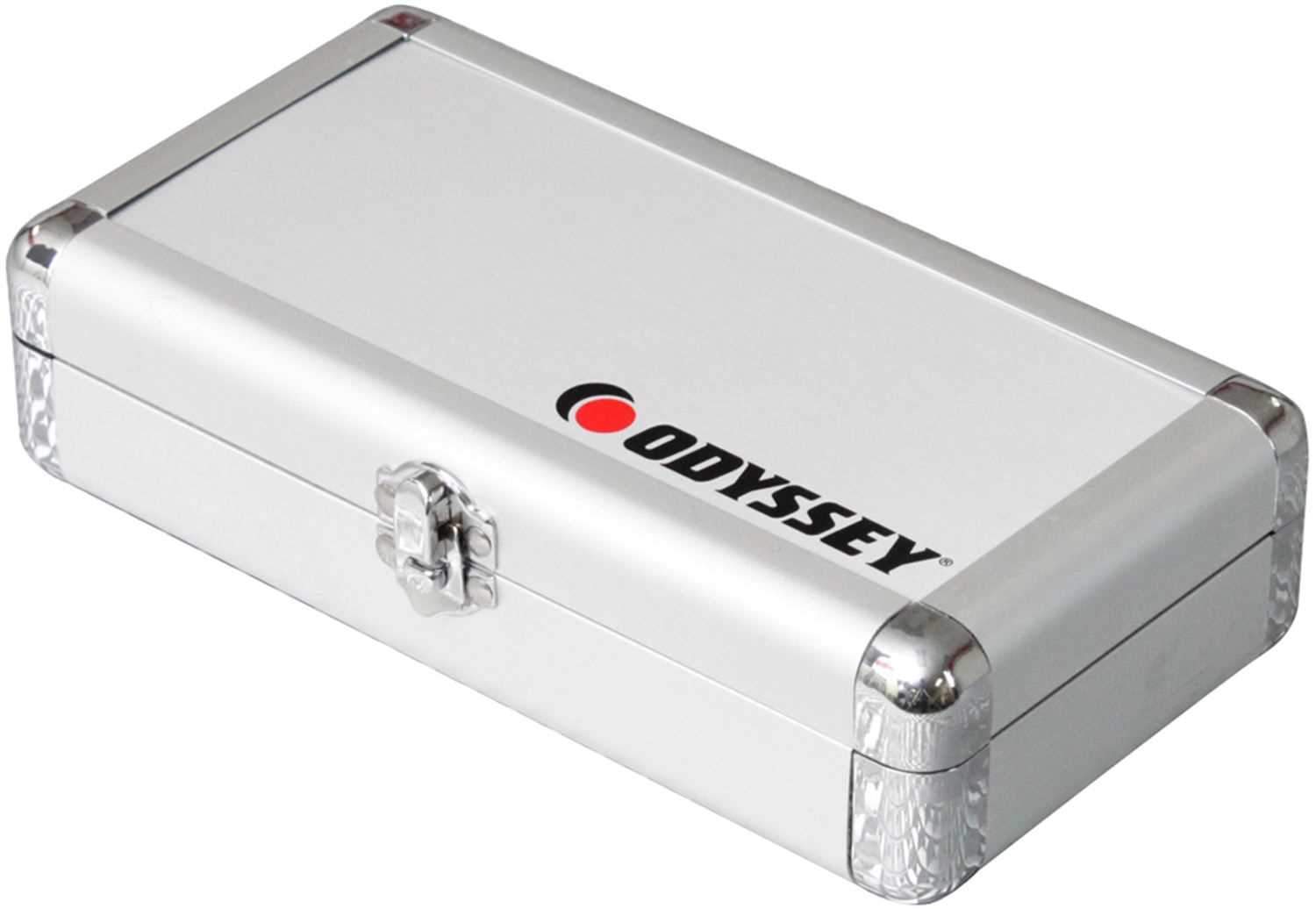 Odyssey KCC4PR2SL Krom Silver Turntable Cartridge Case - Holds 4 - PSSL ProSound and Stage Lighting