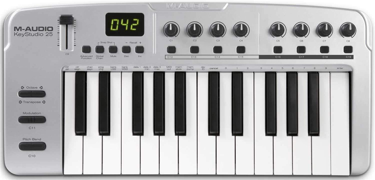 M-Audio Keystudio-25 25-Key MIDI Kybd Controller - PSSL ProSound and Stage Lighting