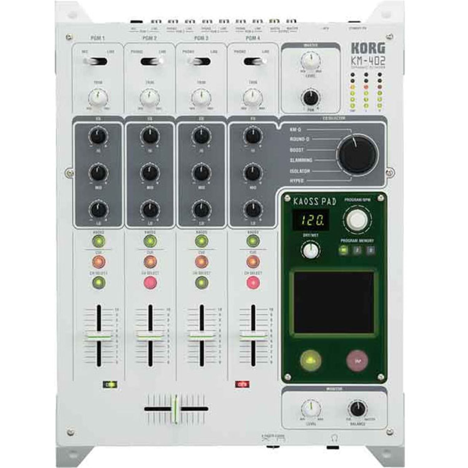 Korg KM-402 4-Channel Mixer with Integrated KAOSS Pad - PSSL ProSound and Stage Lighting