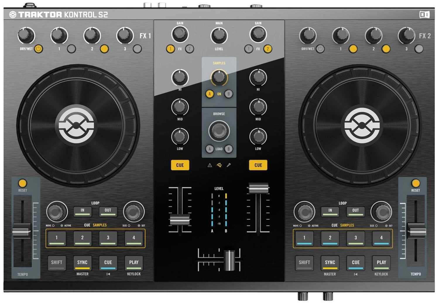 NI Kontrol S2 2.1 Channel Traktor Pro DJ System - PSSL ProSound and Stage Lighting