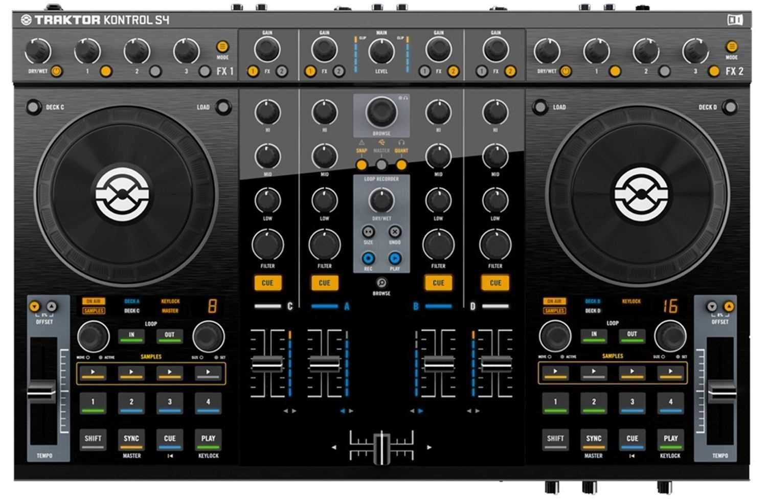 Native Instruments Kontrol S4 Traktor DJ System - PSSL ProSound and Stage Lighting
