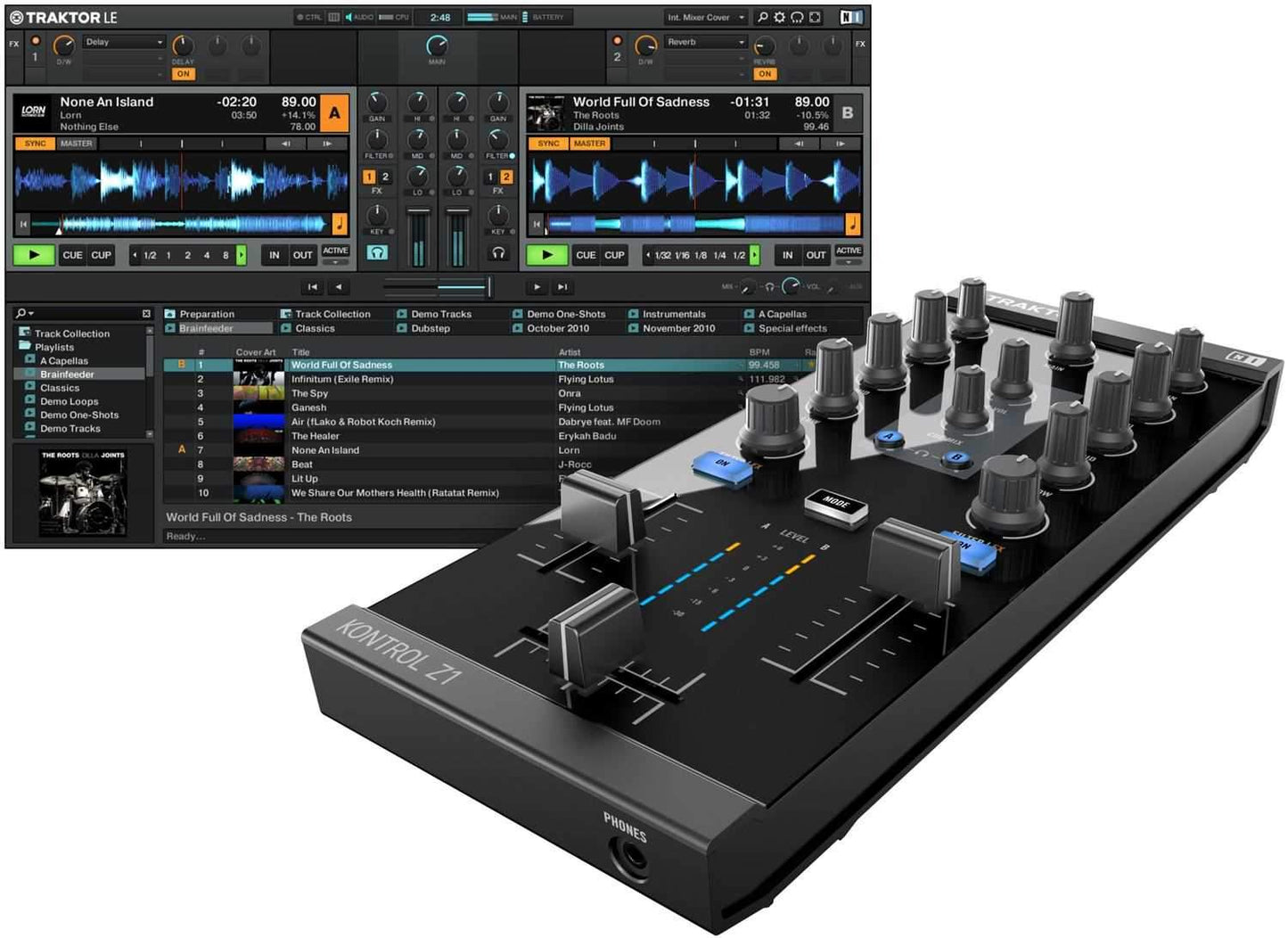 Native Instruments Traktor Kontrol Z1 2Ch DJ Mixer - PSSL ProSound and Stage Lighting