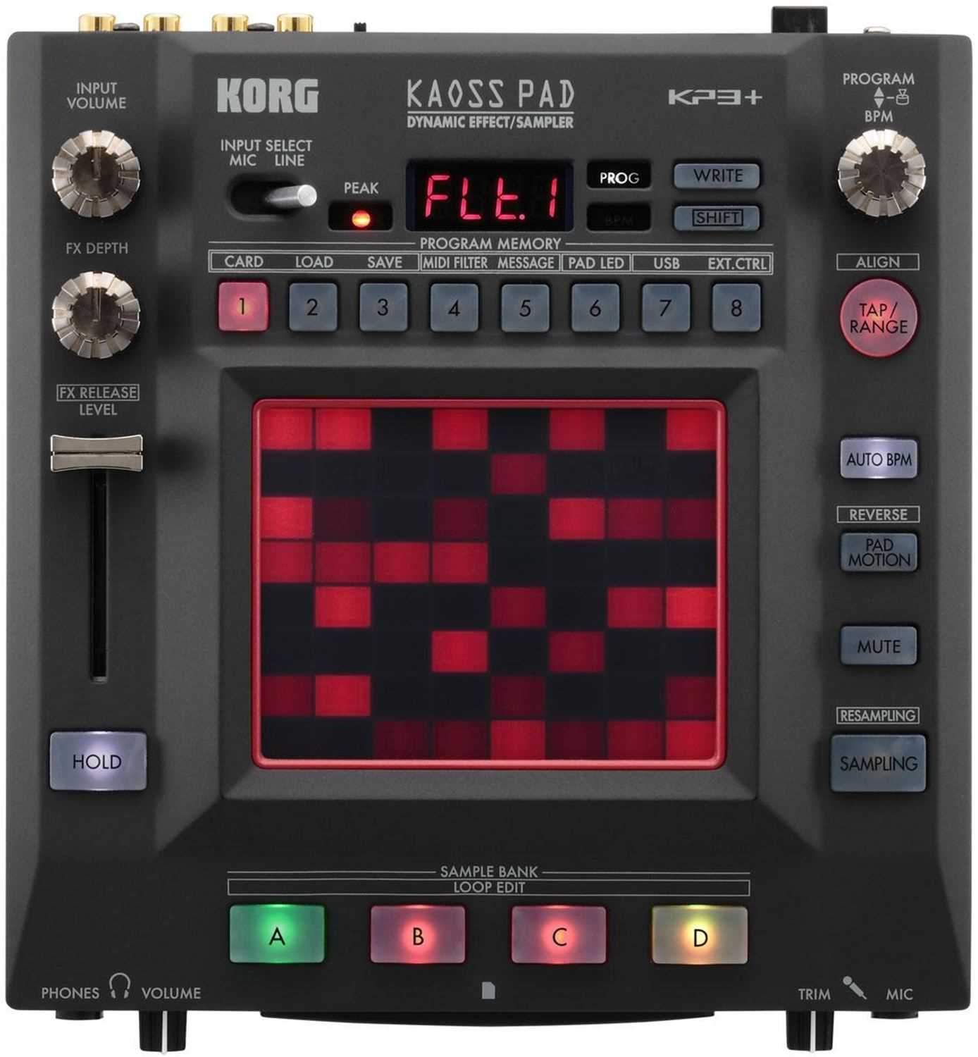 Korg KP3PLUS Kaos Pad Dynamic Effects Sampler - PSSL ProSound and Stage Lighting