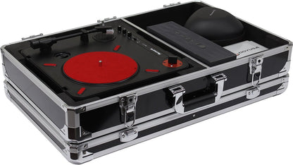 Odyssey KPT01SCBLK Krom Numark PT01 Turntable Case with Side Compartment - PSSL ProSound and Stage Lighting