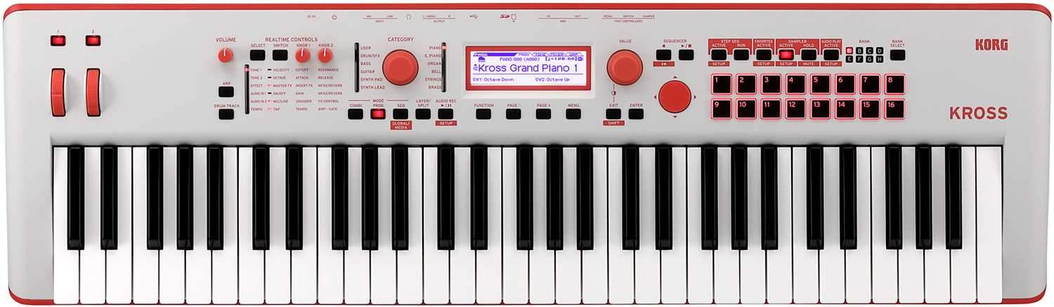 Korg Kross 2-61 Limited Neon Red Synthesizer - PSSL ProSound and Stage Lighting