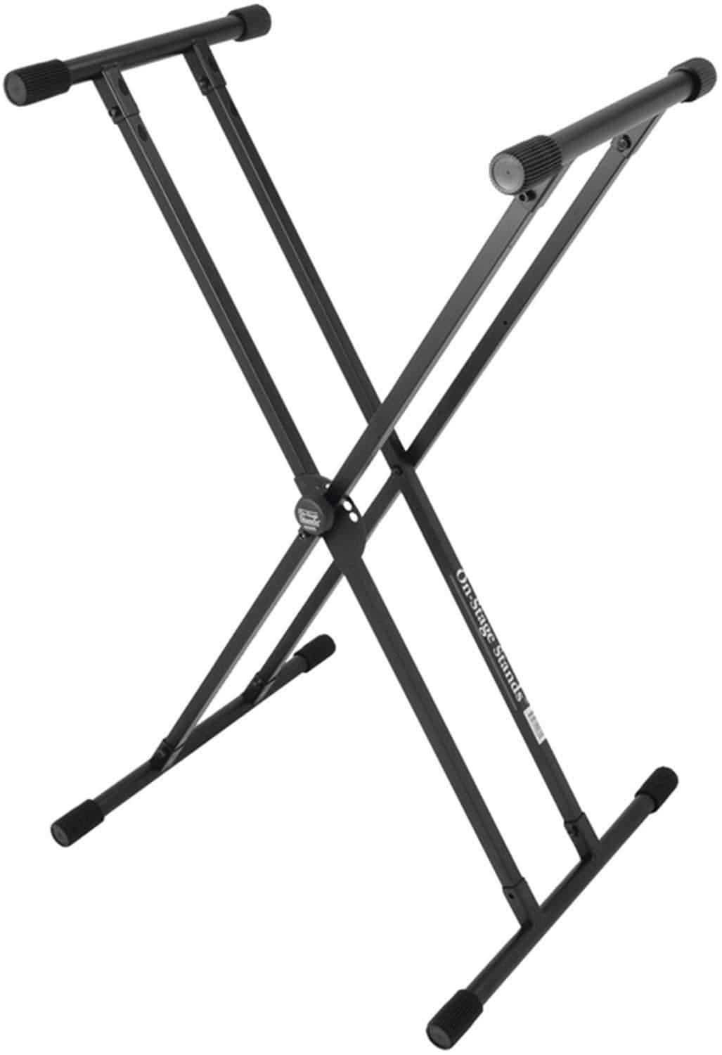 On Stage Lok-Tight Double X Keyboard Stand - PSSL ProSound and Stage Lighting