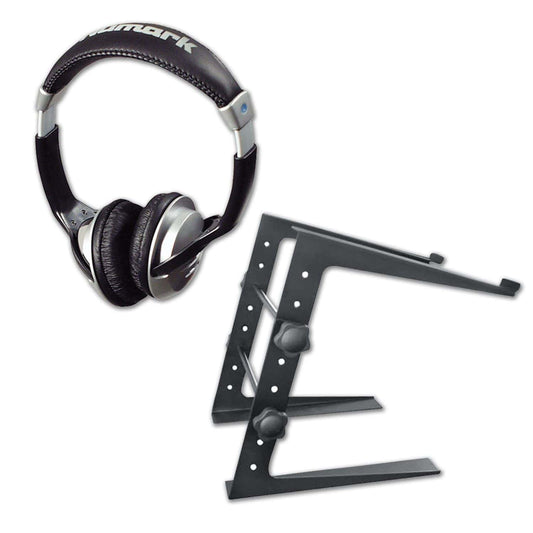 Professional DJ Laptop Stand and Headphone Pack - PSSL ProSound and Stage Lighting