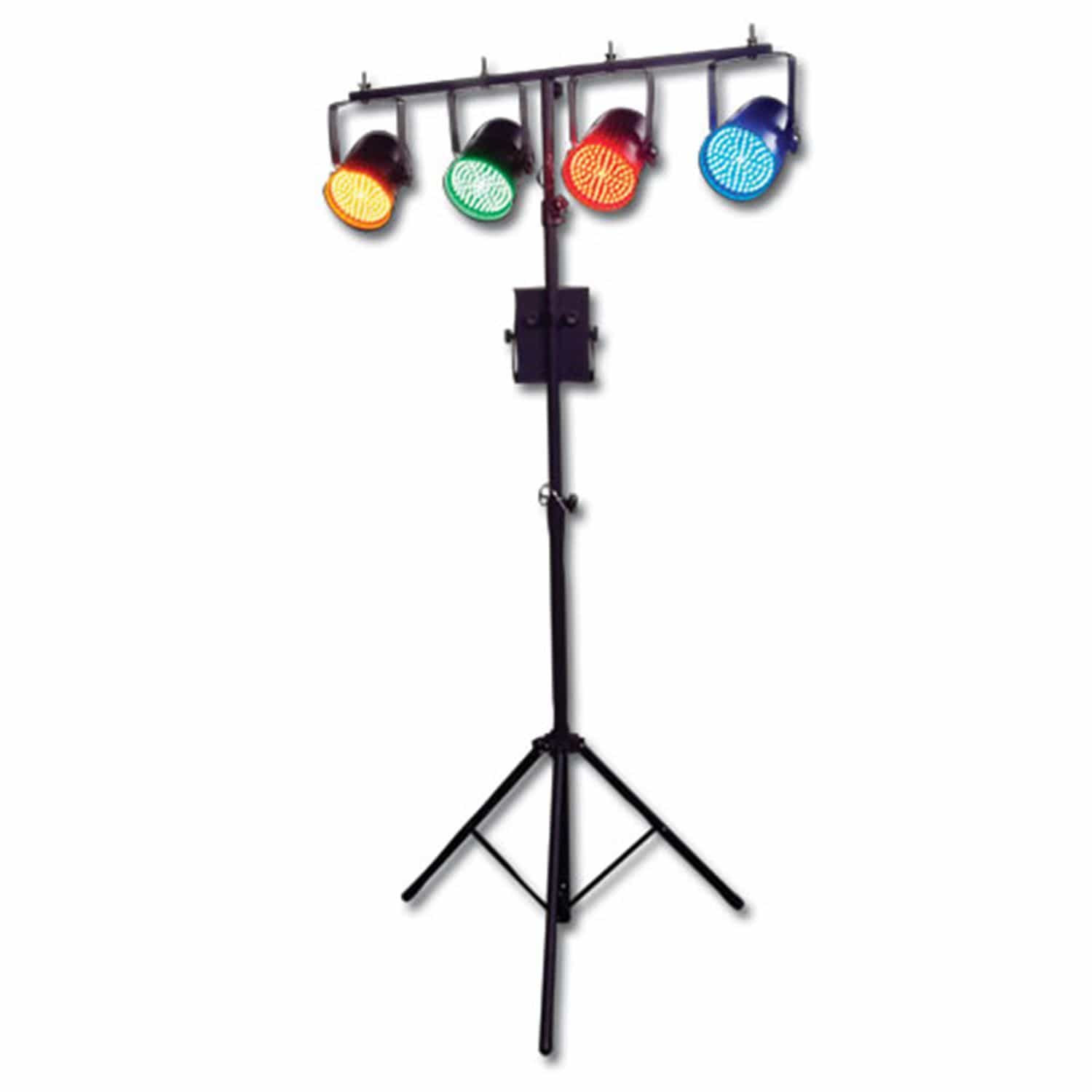 Chauvet Quad LED Par System with Stand & Footswitch - PSSL ProSound and Stage Lighting