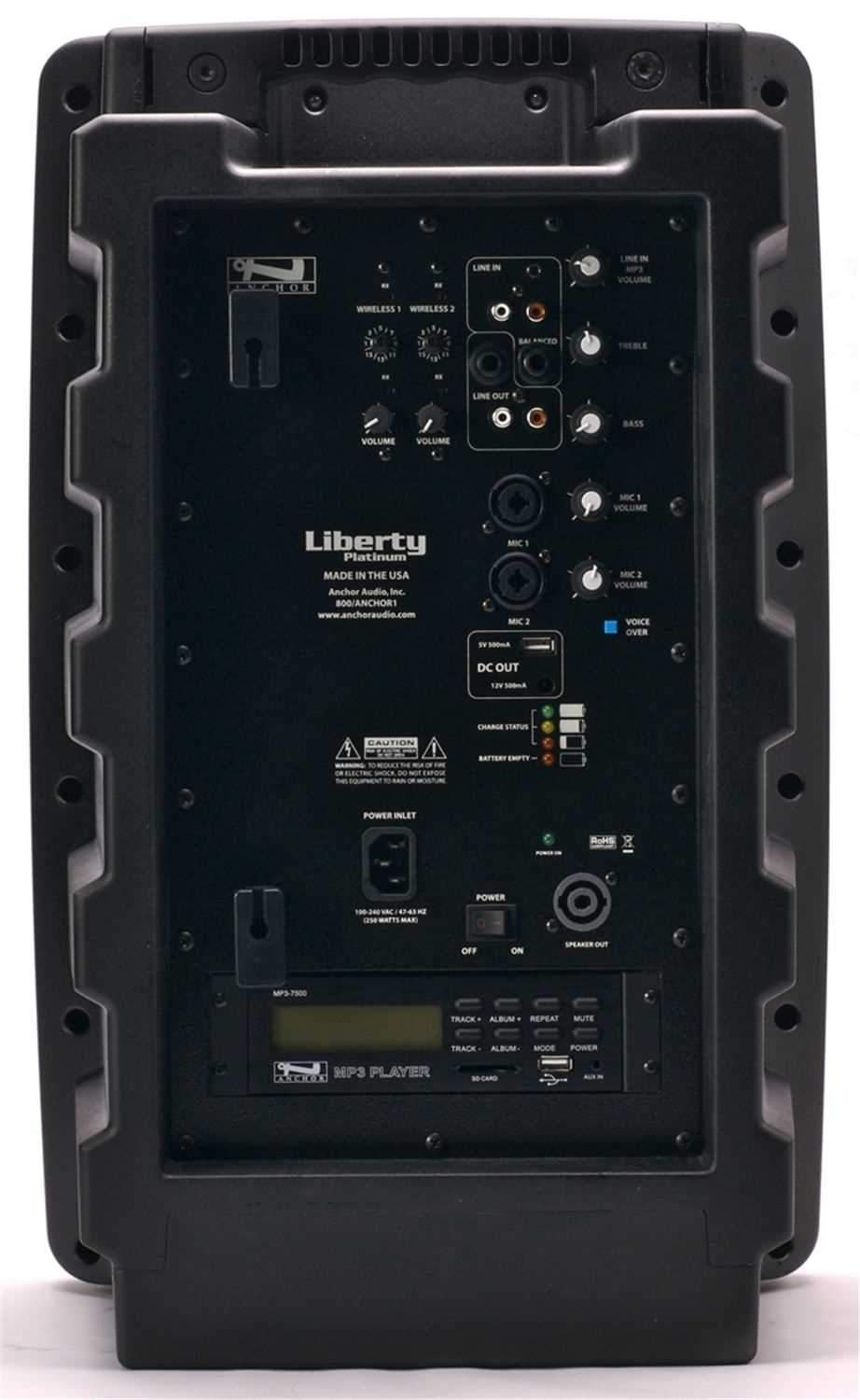 Anchor Audio LIB-7500MU2 Powered PA Speaker System - PSSL ProSound and Stage Lighting