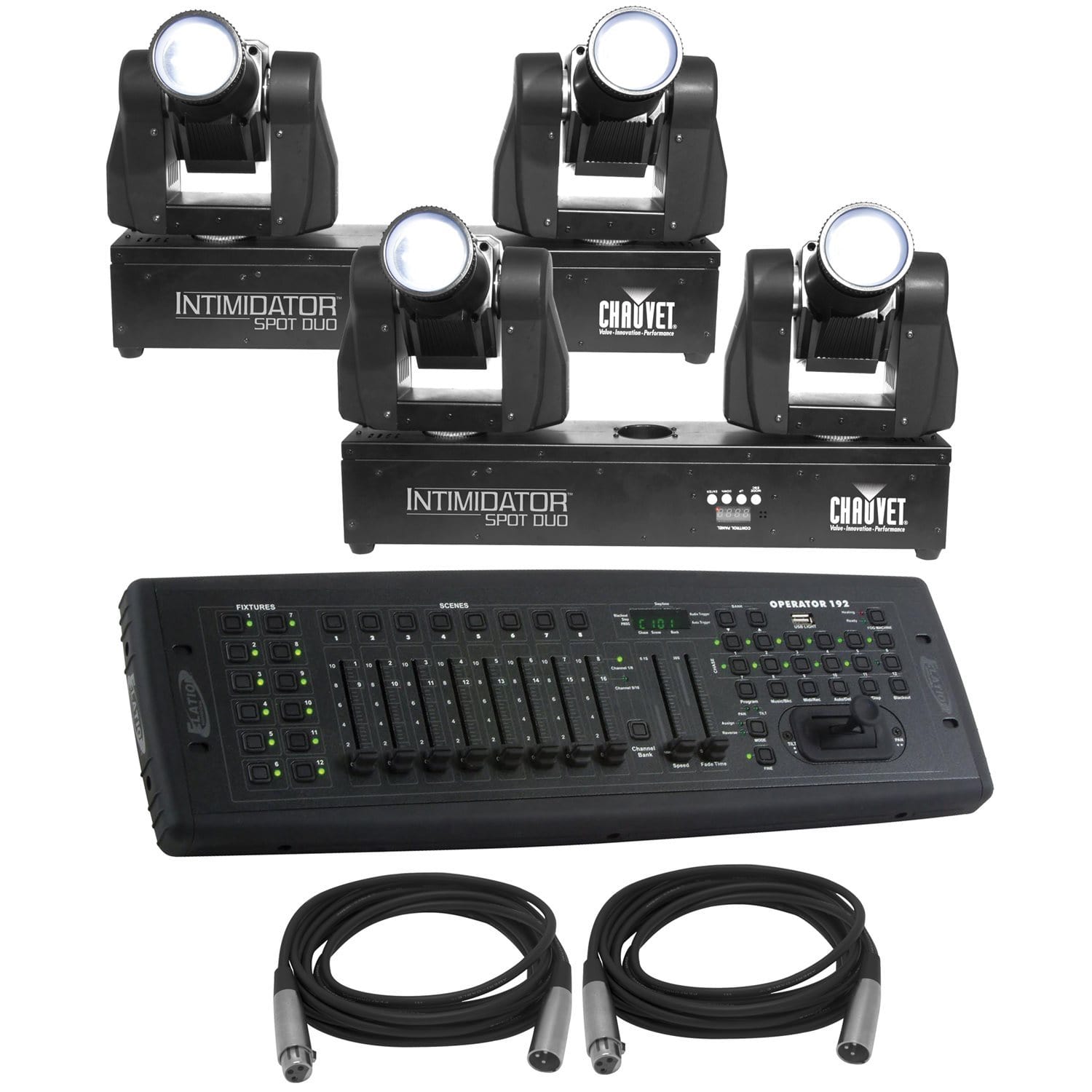 Chauvet Intimidator Spot Duo 2-Pack with Controller - PSSL ProSound and Stage Lighting