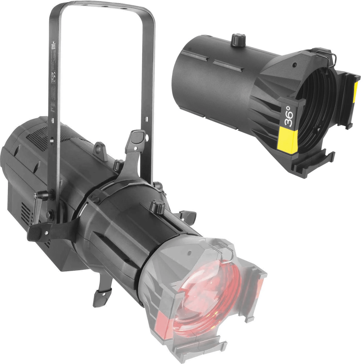 Chauvet Ovation E-910FC LED Ellipsoidal Light with 36-degree HD Lens - PSSL ProSound and Stage Lighting