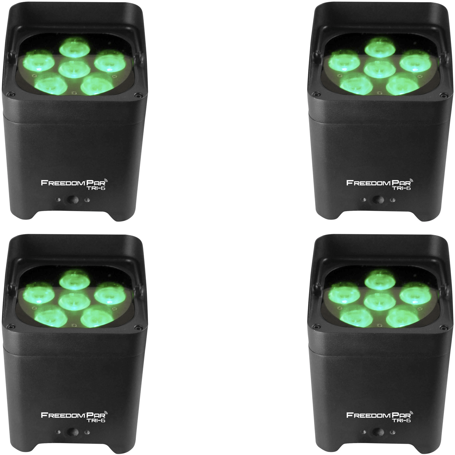 Chauvet Freedom Par Tri-6 RGB Battery-Powered Wireless Wash 4-Pack - PSSL ProSound and Stage Lighting