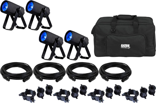 ADJ American DJ Saber Spot RGBW LED Light 4-Pack with Accessories - PSSL ProSound and Stage Lighting