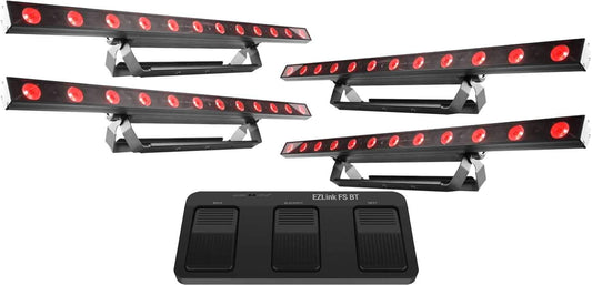 Chauvet COLORband T3 BT LED Strip Light 4-Pack with Footswitch - PSSL ProSound and Stage Lighting