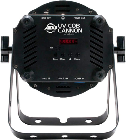 ADJ American DJ UV Cob Cannon 2-Pack with Clamps & Cables - PSSL ProSound and Stage Lighting