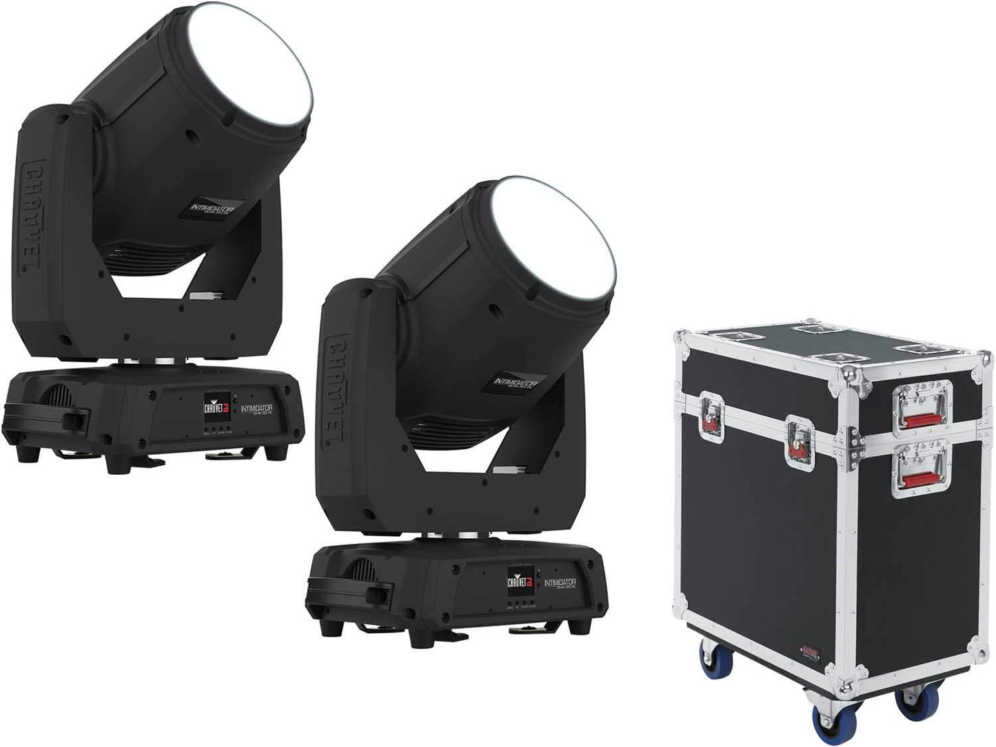 Chauvet Intimidator Beam 355 IRC 2-Pack with Gator Road Case - PSSL ProSound and Stage Lighting