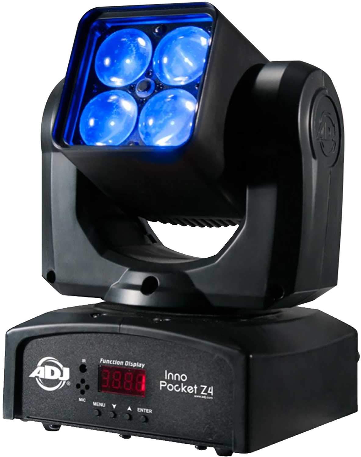 ADJ American DJ Inno Pocket Z4 Moving Head 4-Pack with Rolling Case - PSSL ProSound and Stage Lighting