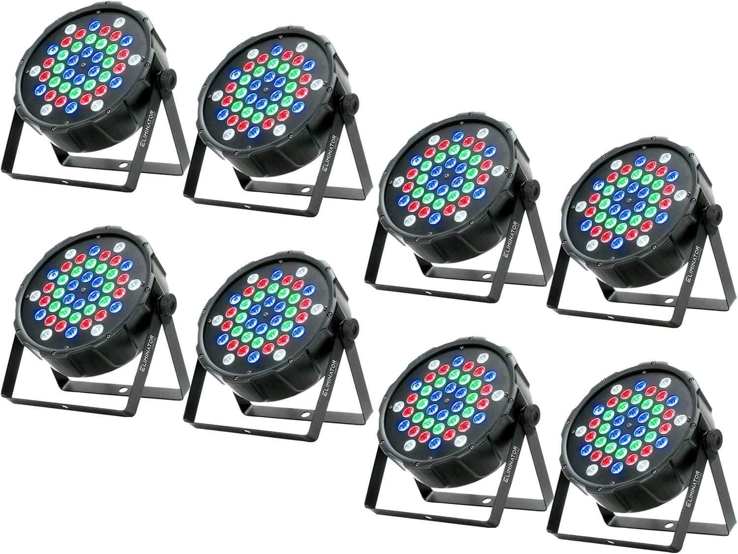 Eliminator LP 42 RGBW LED Par Wash Light 8-Pack - PSSL ProSound and Stage Lighting