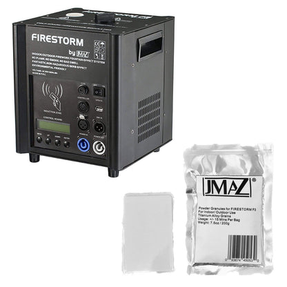 JMAZ Firestorm F3 Cold Spark Machine with Spark Powder - ProSound and Stage Lighting