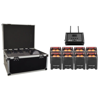 Chauvet Freedom Par HEX 4 8-Pack with ATA Road Case - PSSL ProSound and Stage Lighting