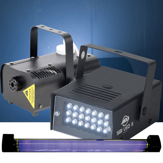 ADJ American DJ VF400 Bundle with UV & LED Strobe Light - PSSL ProSound and Stage Lighting