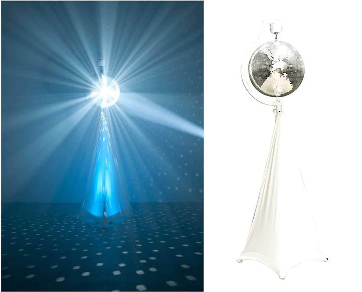 Eliminator 16-Inch Mirror Ball Pack with Stand and Pinspot - PSSL ProSound and Stage Lighting