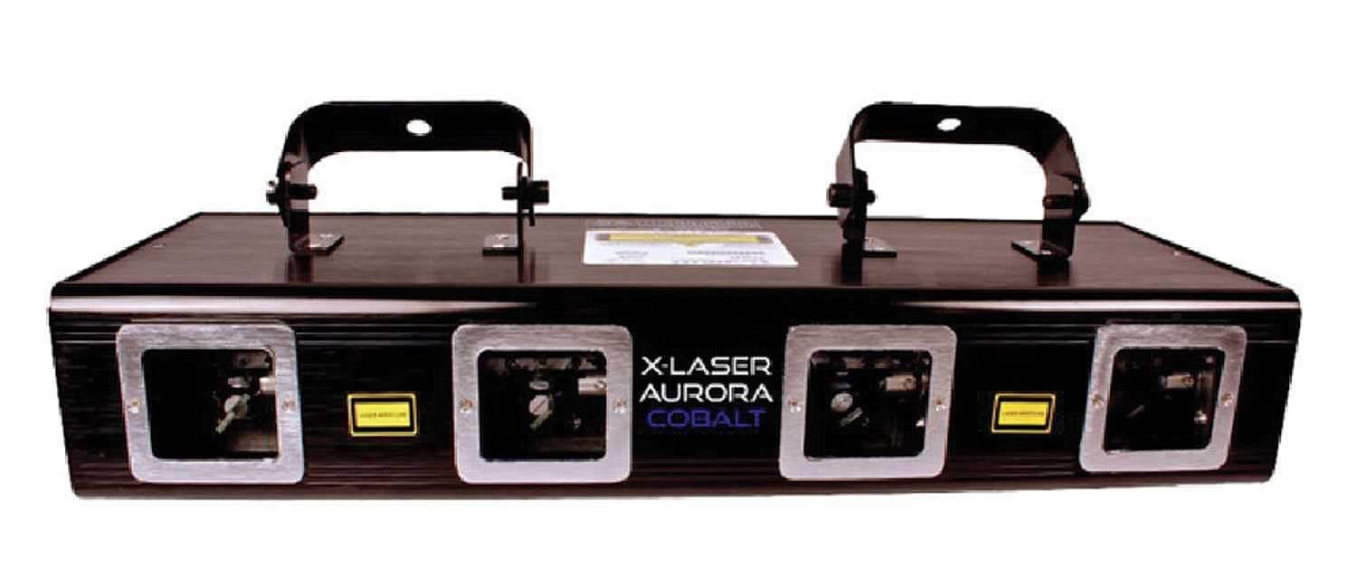 X-Laser Aurora Cobalt CP Quad Aperture Laser Fixture 4-Pack - PSSL ProSound and Stage Lighting