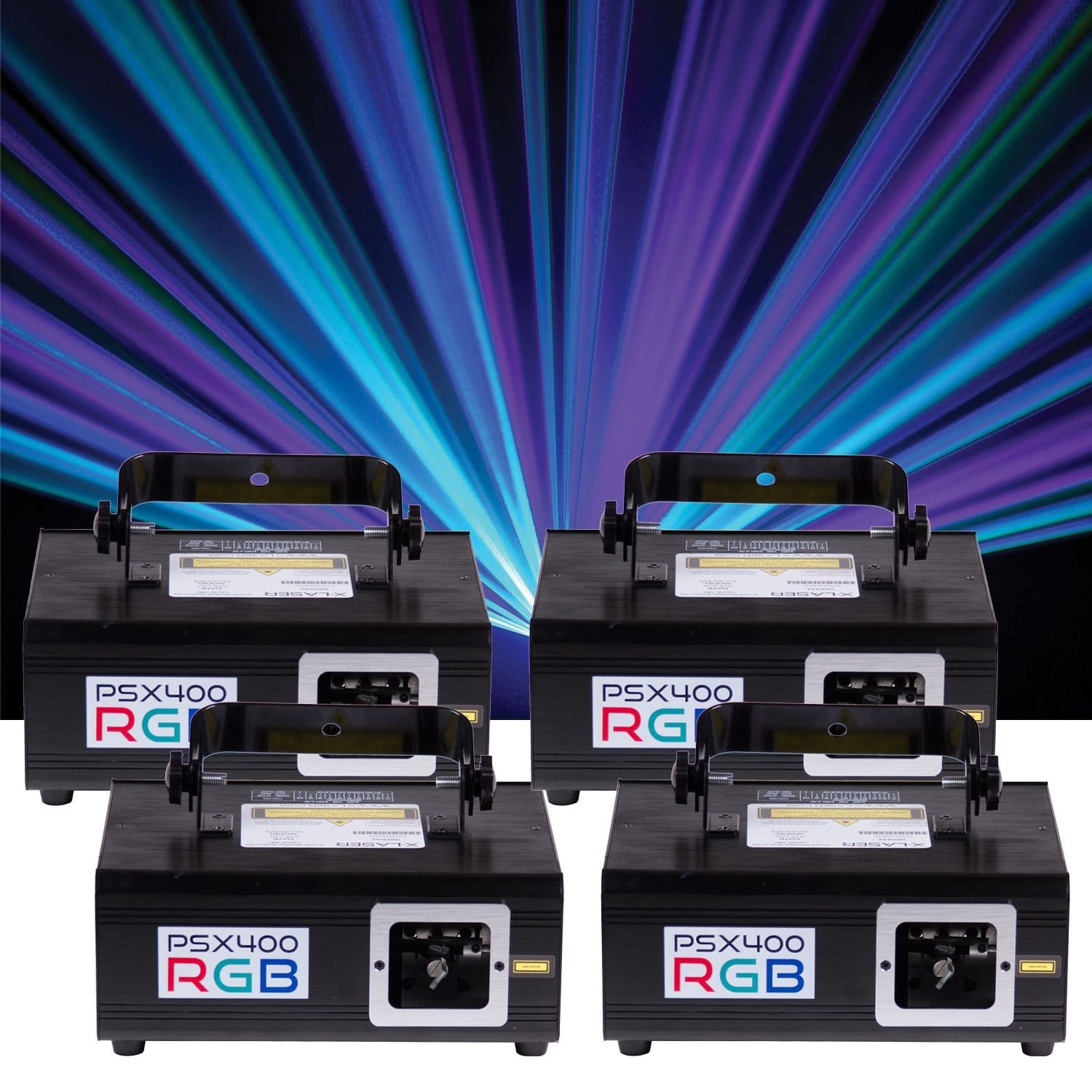 X-Laser PSX 400 RGB Laser Effect Light 4-Pack - PSSL ProSound and Stage Lighting
