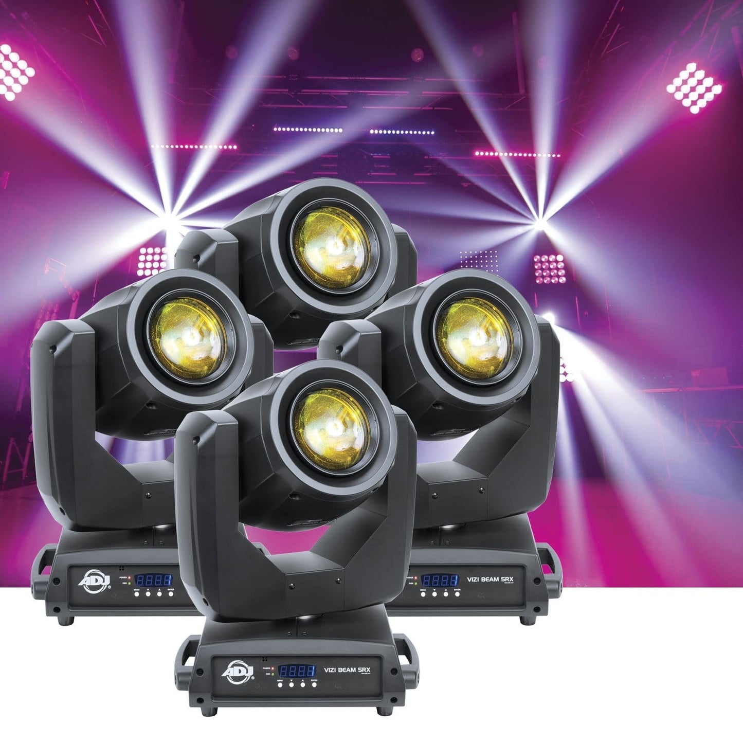 ADJ American DJ Vizi Beam 5RX DMX Moving Head Light 4-Pack - PSSL ProSound and Stage Lighting