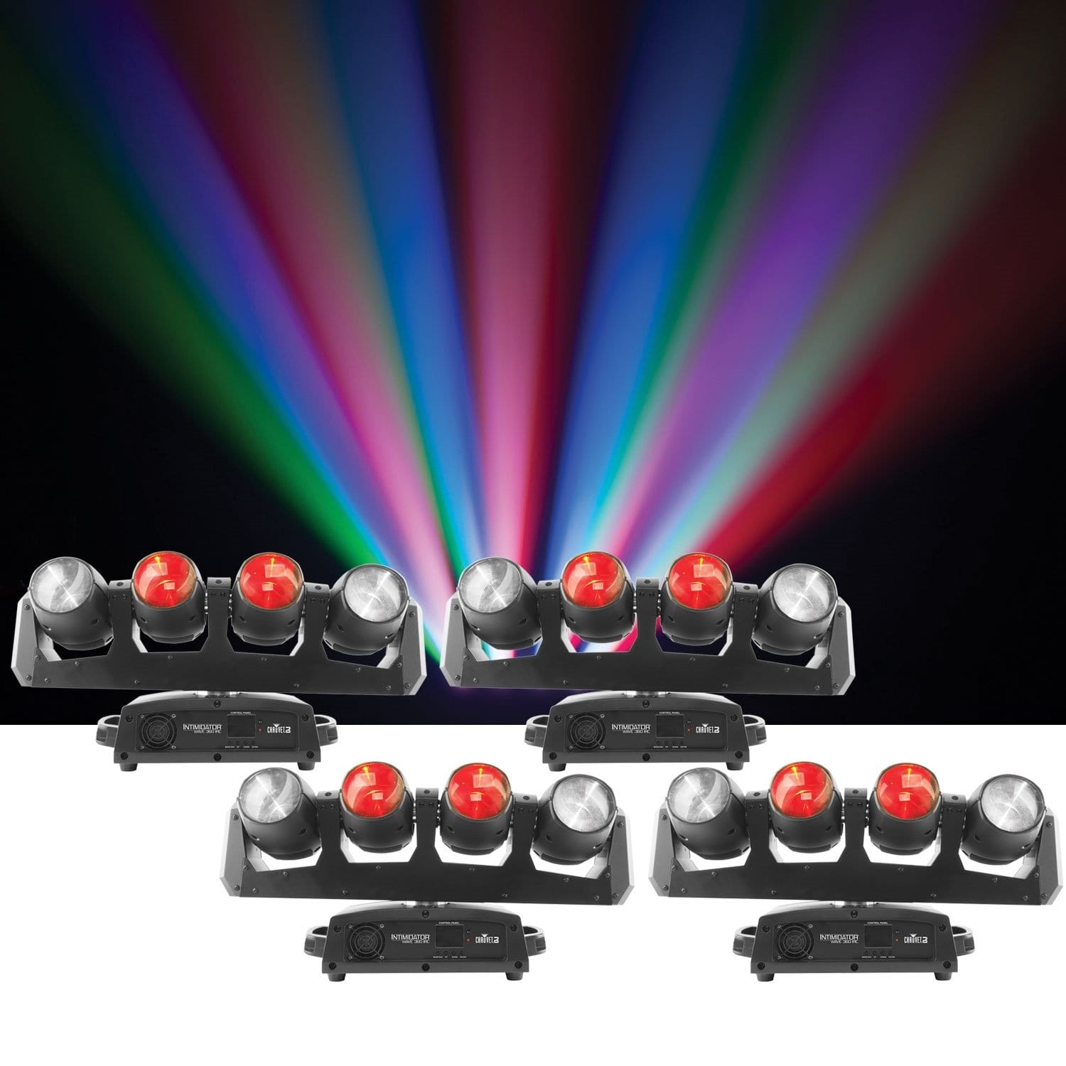 Chauvet Intimidator Wave 360 IRC LED Moving Head Light 4-Pack - PSSL ProSound and Stage Lighting