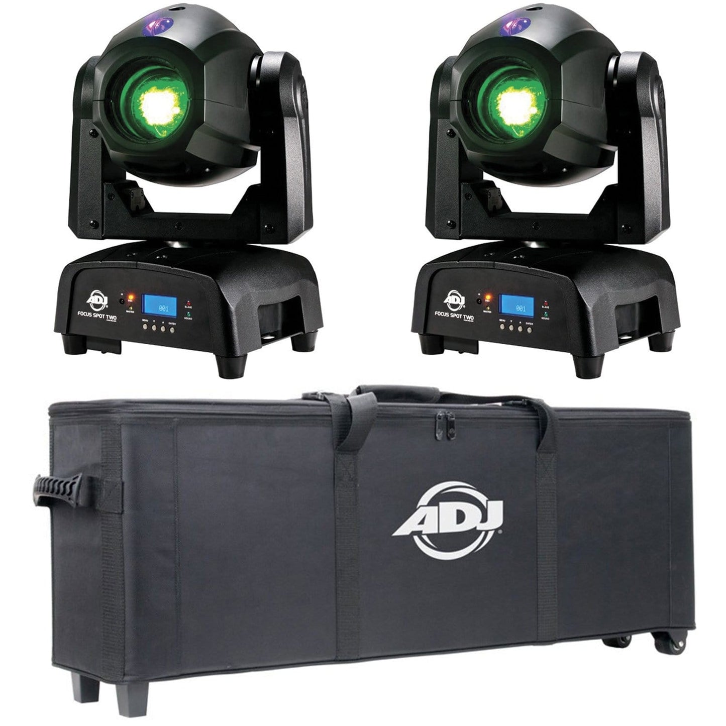 ADJ American DJ Focus Spot Two 2-Pack with Carrying Bag - PSSL ProSound and Stage Lighting