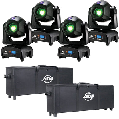 ADJ American DJ Focus Spot Two 4-Pack with Semi Hard Cases - PSSL ProSound and Stage Lighting