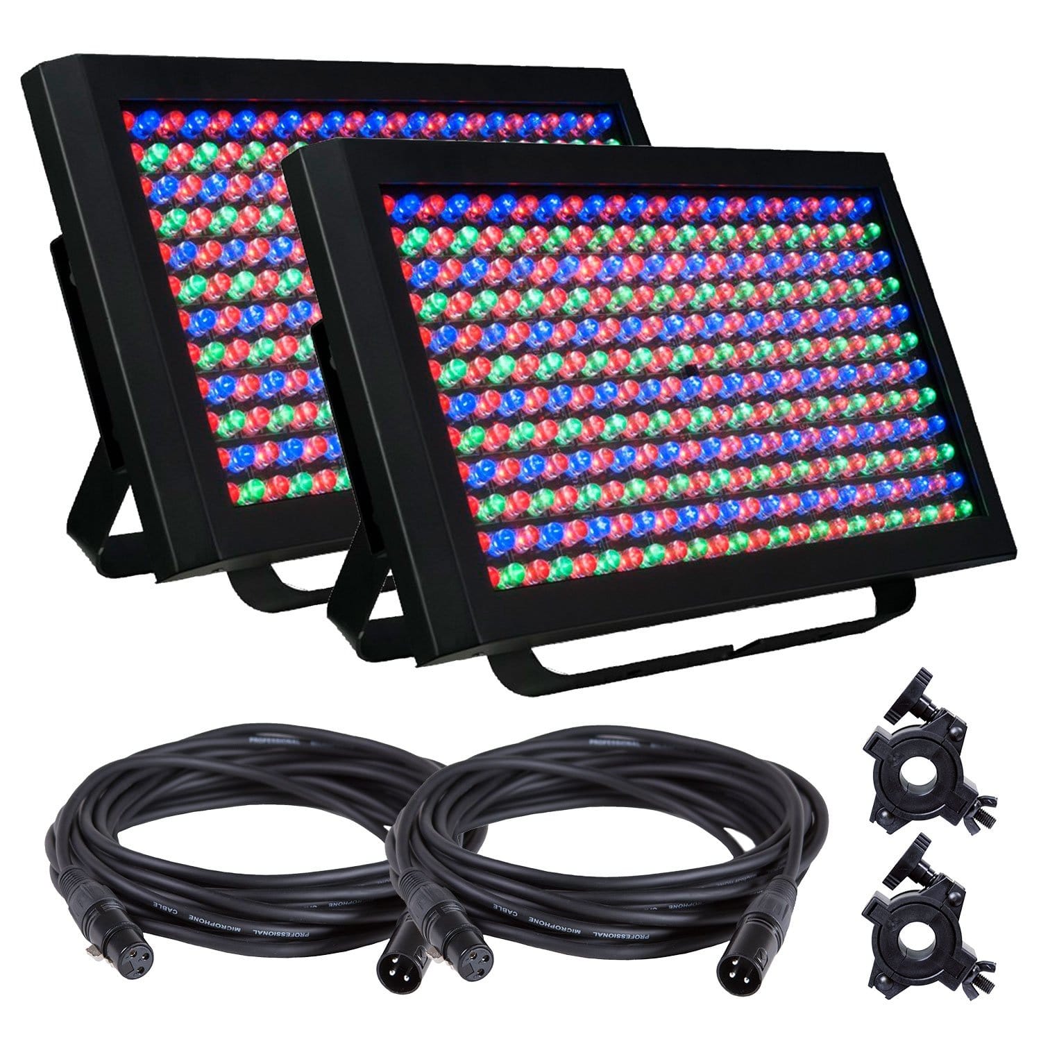 ADJ American DJ Profile Panel RGBA LED Wash 2-Pack with Accessories - PSSL ProSound and Stage Lighting