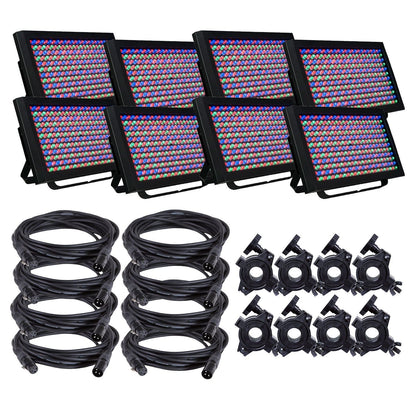 ADJ American DJ Profile Panel RGBA LED Wash 8-Pack with Accessories - PSSL ProSound and Stage Lighting