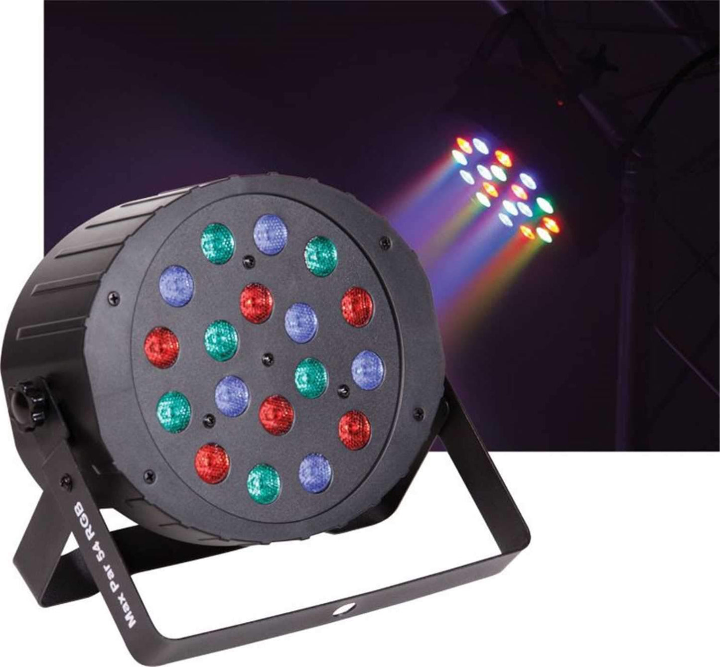 Solena Max Par 54 18x3W DMX RGB LED Light 4-Pack - PSSL ProSound and Stage Lighting