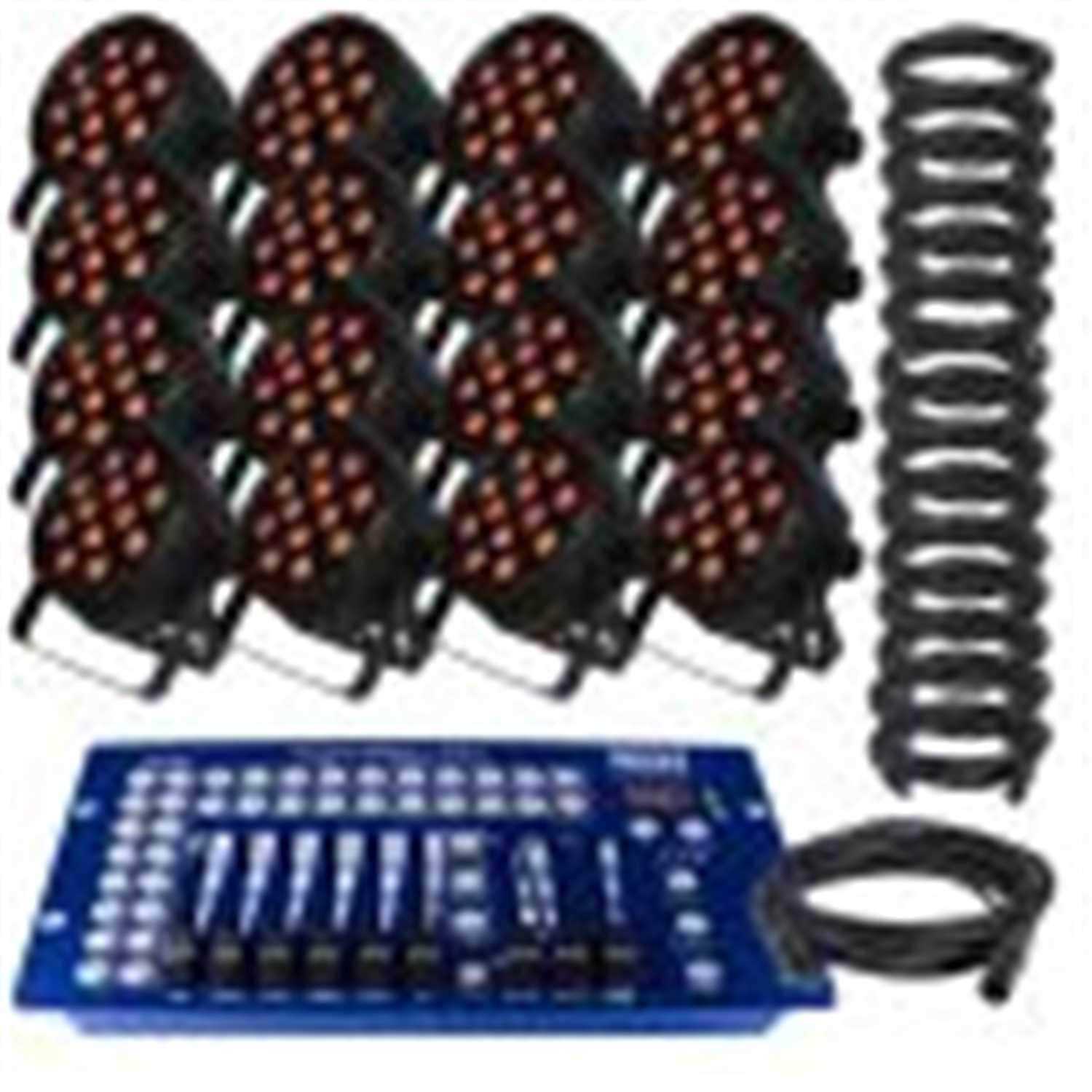 Blizzard LB Par Quad RGBA 16-Pack with DMX Controller - PSSL ProSound and Stage Lighting