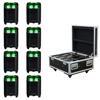 ADJ American DJ Element HEX IP LED Light 8-Pack System with Case - PSSL ProSound and Stage Lighting