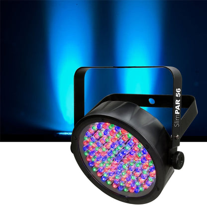 Chauvet SlimPAR 56 RGB LED Wash Light 8-Pack with Gator Bags - PSSL ProSound and Stage Lighting