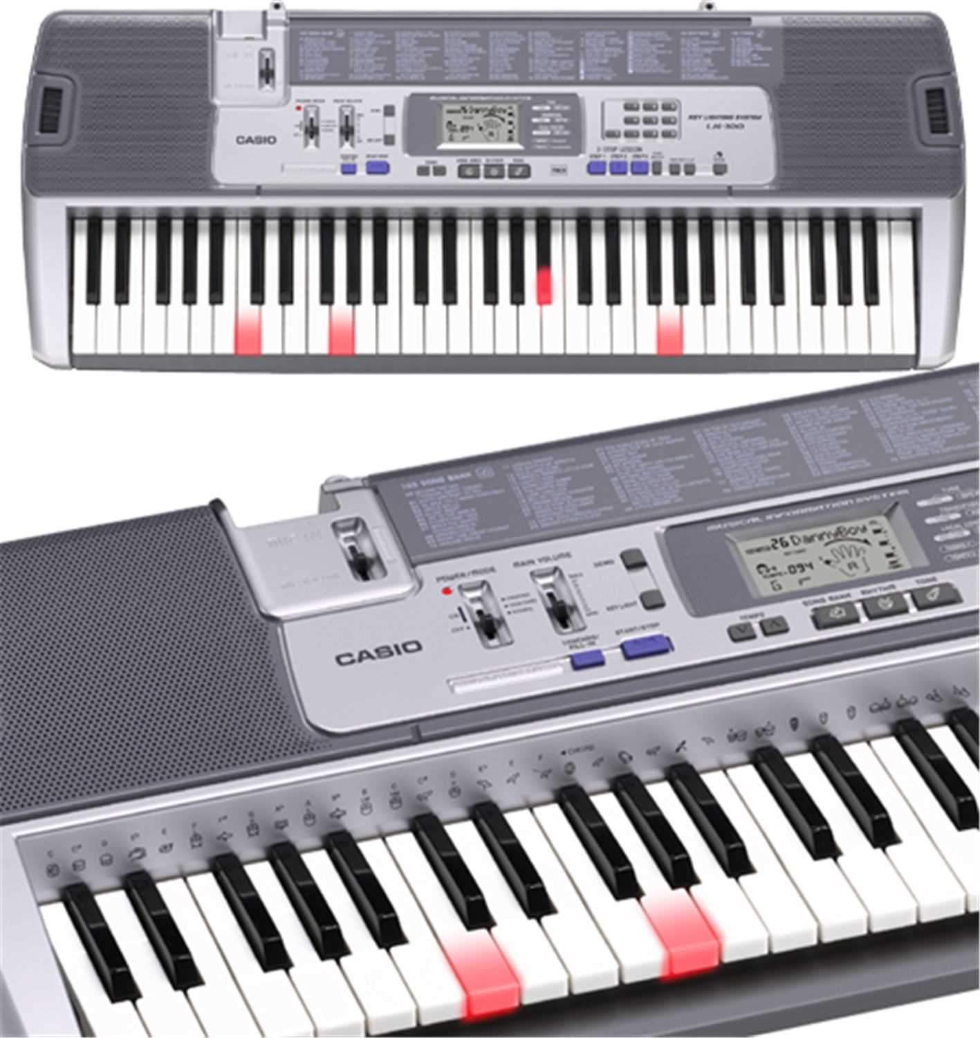 Casio LK100 61 Key Lighted Keyboard - PSSL ProSound and Stage Lighting