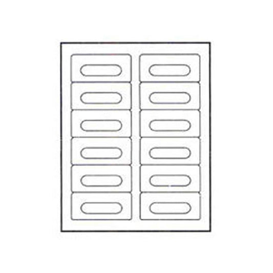 Laser Printer Cassette Labels (1200 Count White) - PSSL ProSound and Stage Lighting