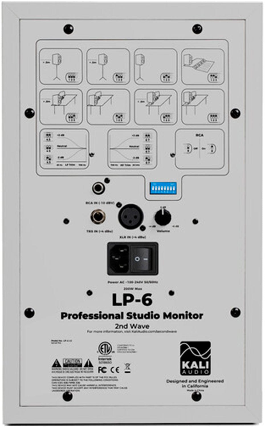 Kali Audio LP-6W V2 6.5" Active Studio Monitor In White - PSSL ProSound and Stage Lighting