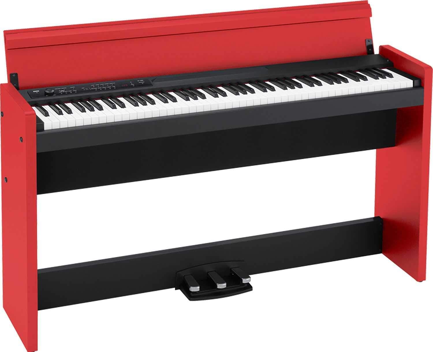 Korg LP380BKR 88-Key Digital Piano in Black & Re - PSSL ProSound and Stage Lighting