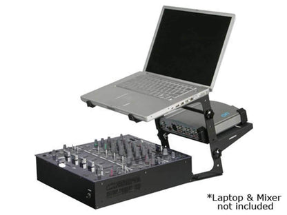 Odyssey LSTAND-COMBO DJ Laptop Stand with Interface Tray - PSSL ProSound and Stage Lighting