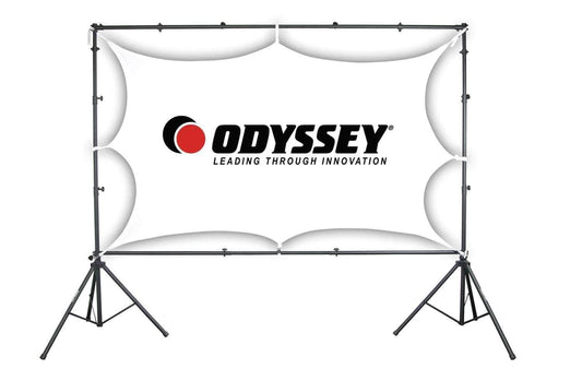 Odyssey LTMVSS1014L Deluxe Pro DJ Video Screen Package - PSSL ProSound and Stage Lighting
