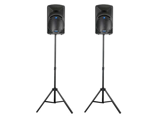 Odyssey LTS2X2B Dual Speaker Stand Set with Carry Bag - PSSL ProSound and Stage Lighting