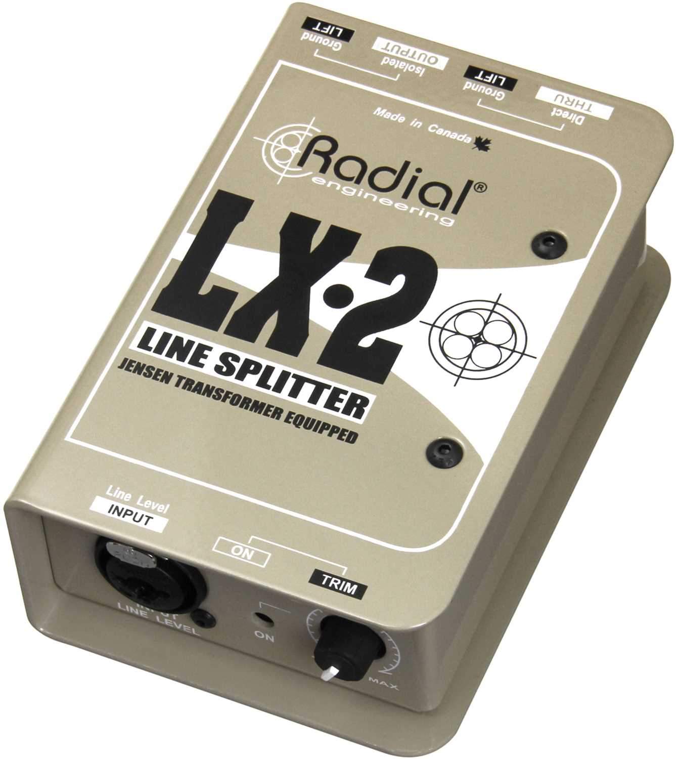 Radial LX2 Passive Line Splitter - PSSL ProSound and Stage Lighting