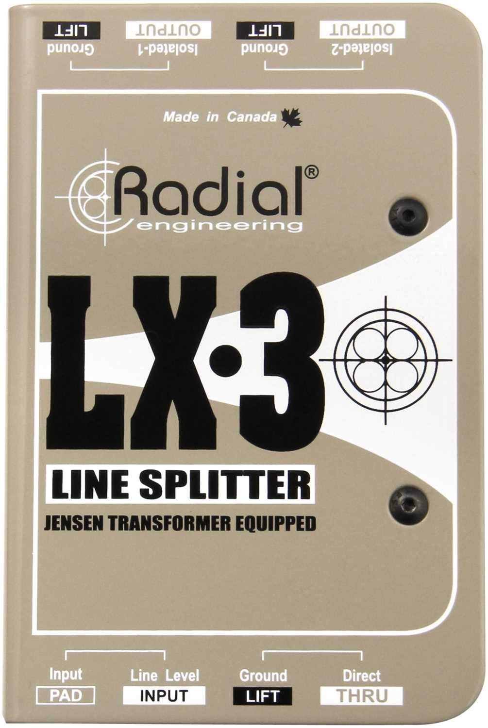 Radial LX3 Passive Line Splitter - PSSL ProSound and Stage Lighting