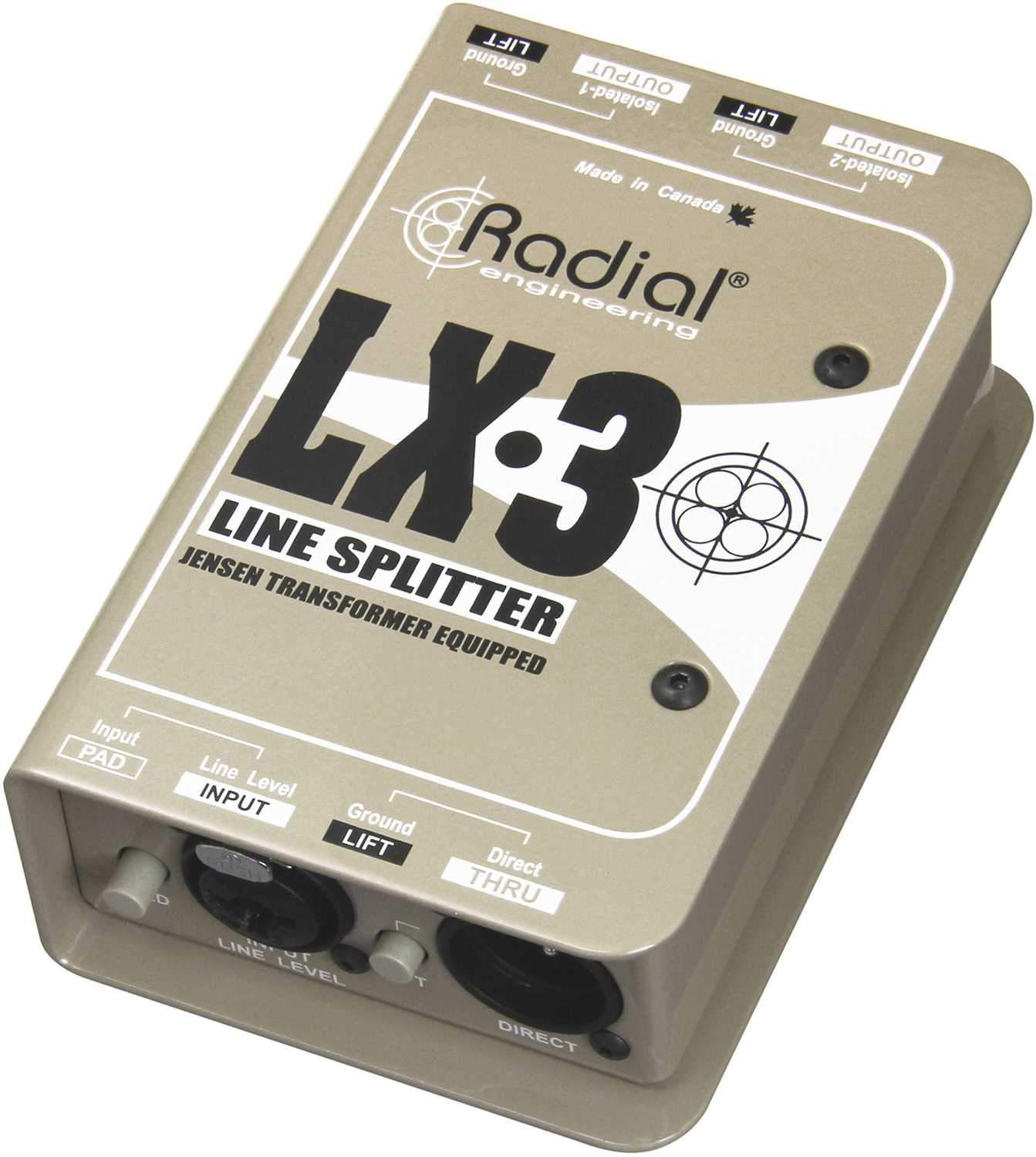 Radial LX3 Passive Line Splitter - PSSL ProSound and Stage Lighting